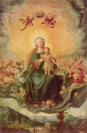 Albrecht Altdorfer Maria in der Glorie oil painting picture